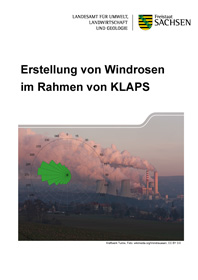 Titelbild der Broschüre "Erstellung von Windrosen im Rahmen von KLAPS"