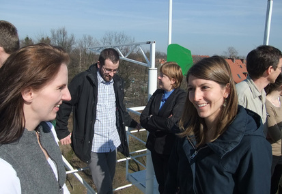 Spotkanie wykonawców projektu we Wrocławiu, wieża meteorologiczna Uniwersytetu Wrocławskiego we Wrocławiu