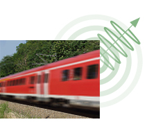 Bild: Erschütterungen durch menschliche Aktivitäten, hier: Eisenbahnverkehr