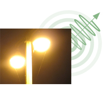 Bild: K&uuml;nstliches Licht, hier: Stra&szlig;enbeleuchtung