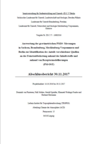 Abschlussbericht zum Mehrländerprojekt PM10-Ferneintrag sowie Kurzfassung und Anlagenband
