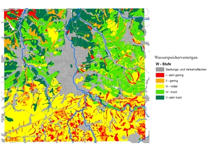 Map: »Wasserspeichervermögen«