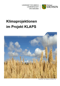 Titelbild der Broschüre "Klimaprojektionen im Rahmen von KLAPS
