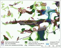 Bild: Moorkarte aus der GIS-Anwendung