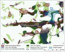 Bild: Moorkarte aus der GIS-Anwendung