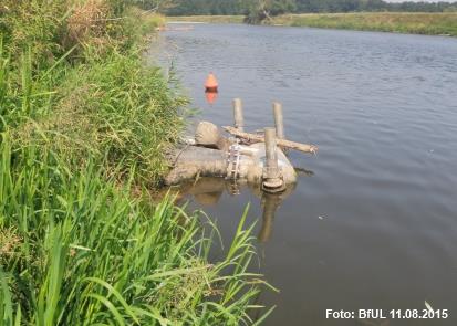 Der Betriebsraum der Messstation Schmilka nach dem Hochwasser