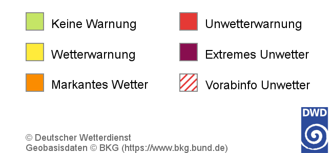 Legende Wetterwarnungen