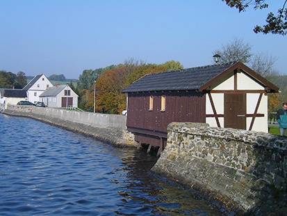 Unterer Großhartmannsdorfer Teich der Revierwasserlaufanstalt bei Freiberg